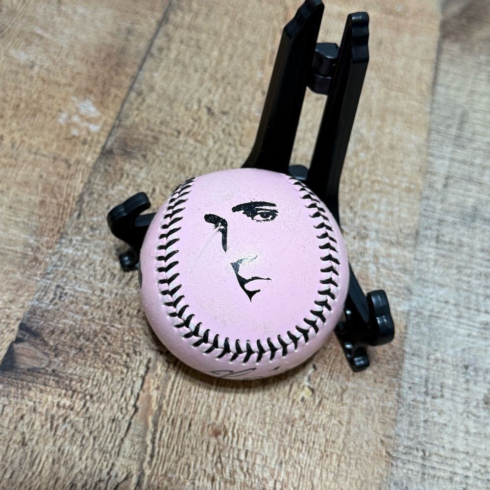 Elvis Presley Graceland Pink Souvenir Promotional Baseball Ball Used